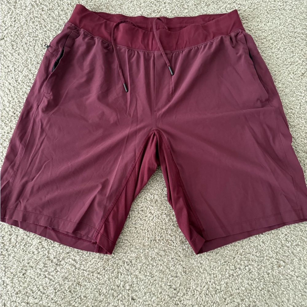 Lululemon Athletica Maroon Red Athletic Shorts Performance XXL 11 inch